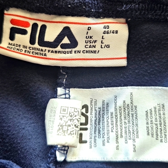 Fila Womens Velour Track Jogger Leggings Size Large EUC - Picture 5 of 7